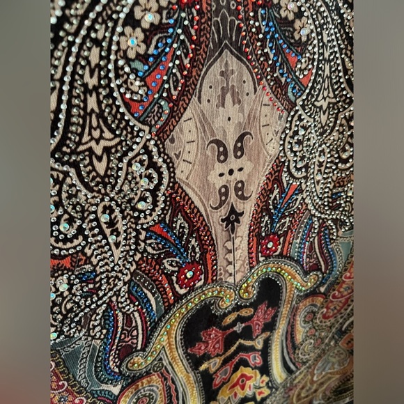 S-12 Sequins Embellished Long-Sleeve Boho Dress - Picture 4 of 9